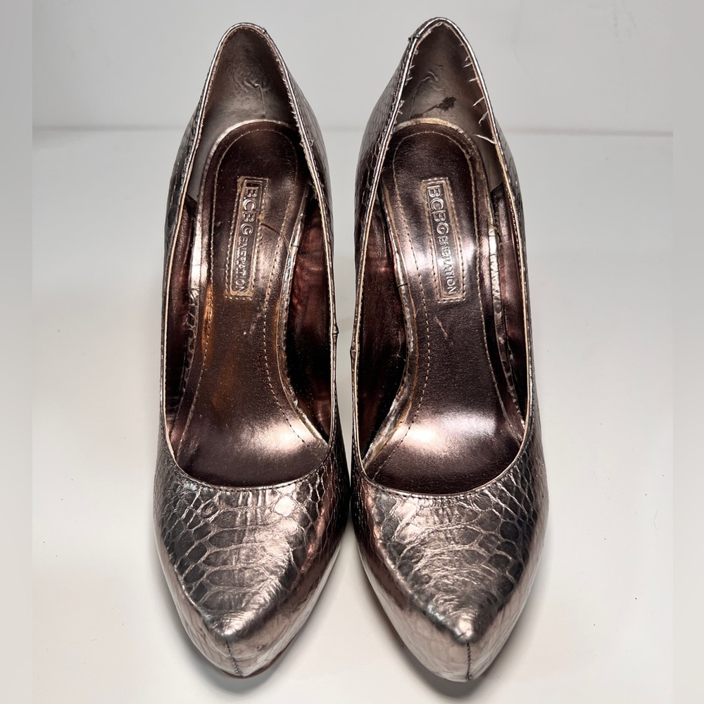 Bcbgeneration Parade Platform Pump Matte Bronze - image 5